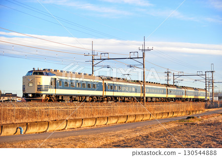 東北本線 東鷲宮～栗橋 JR東日本 583系 N-1+N-2編組（秋田）特急 130544888