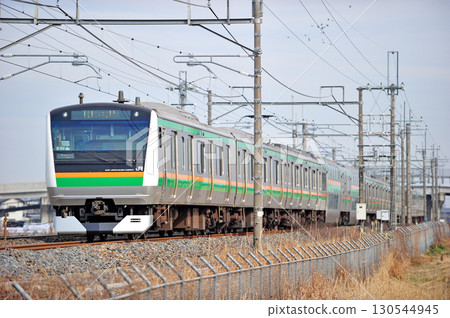 東北本線、栗橋東鷲宮、JR東日本、E233系列3000系列、E-02列車（神津） 130544945