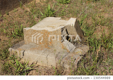 Broken Headstone at Rural East Texas Cemetery Broken Headstone at Rural East Texas Cemetery 130544989