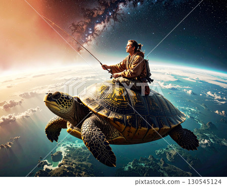 Urashima Taro swimming in space 130545124
