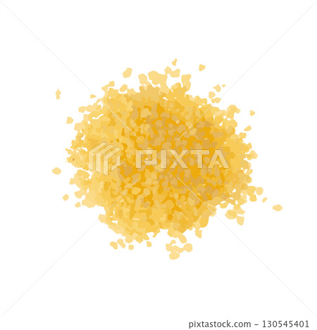 Couscous pile, dry cuscus, raw kuskus, uncooked cous cous or semolina granules on white Couscous pile, dry cuscus, raw kuskus, uncooked cous cous or semolina granules on white 130545401