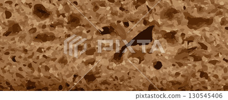 Bread slice macro texture, baked dough pattern. Brown bread loaf cut close up, wheat toast slice Bread slice macro texture, baked dough pattern. Brown bread loaf cut close up, wheat toast slice 130545406
