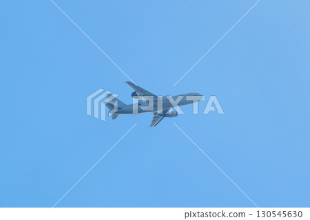 An Air Self-Defense Force E-767 early warning and control aircraft overhead 130545630