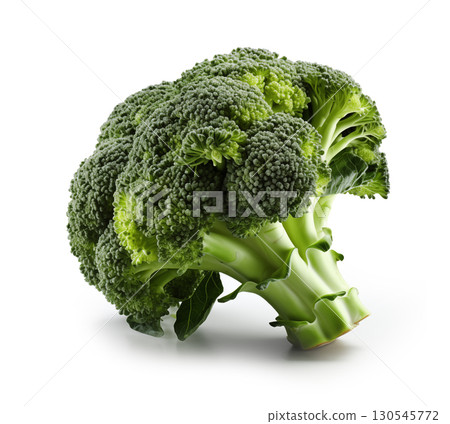 Broccoli isolated on white background. Vegetables over broccoli. Fresh broccoli 130545772