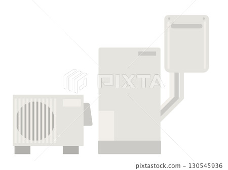 簡易混合式熱水器圖片素材 130545936