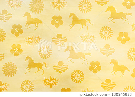 馬年賀卡十二生肖背景 馬年賀卡十二生肖背景 130545953