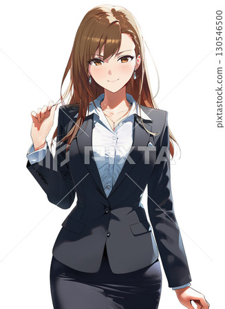 A business woman giving directions A business woman giving directions 130546500