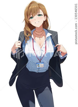 A business woman giving directions 130546501