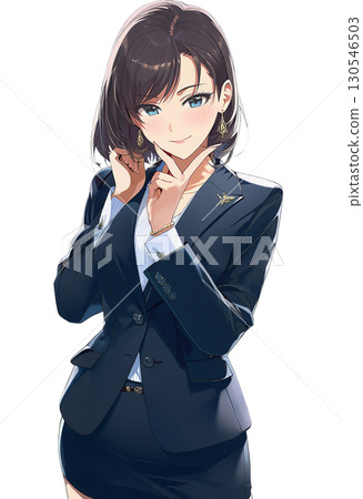 A business woman giving directions A business woman giving directions 130546503