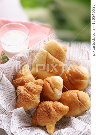 Bread and milk Bread and milk 130546553