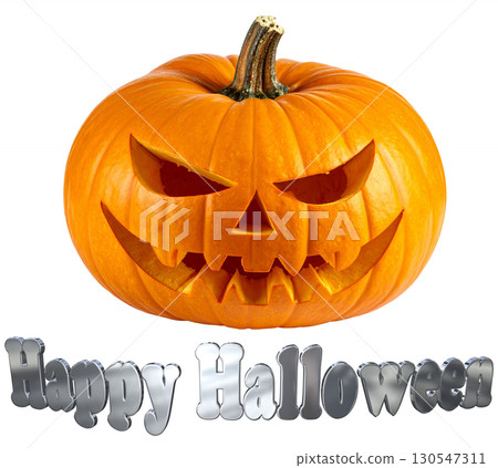 3DCG text "Happy Halloween" Happy Halloween 130547311