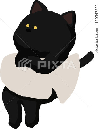 低音號演奏者黑貓 130547851