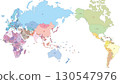 World map with flags and country names 130547976