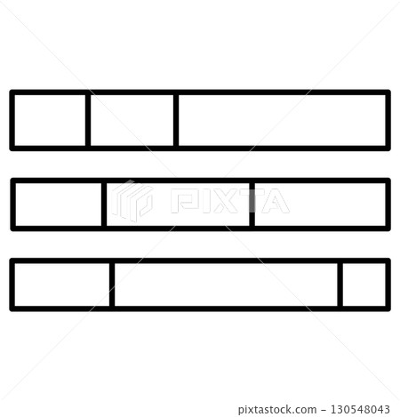 顯示成分比例的長條圖 顯示成分比例的長條圖 130548043