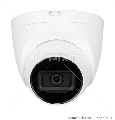 indoor dome ccctv camera white background indoor dome ccctv camera white background 130548604
