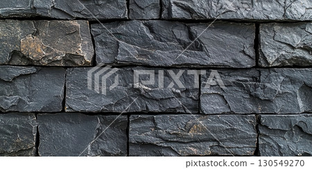 Textured slate stone wall interior design close-up image modern environment detailed view construction concept for aesthetic appeal Textured slate stone wall interior design close-up image modern environment detailed view construction concept for aesthetic appeal 130549270