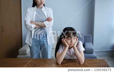 女兒和母親爭吵的圖片 130549273