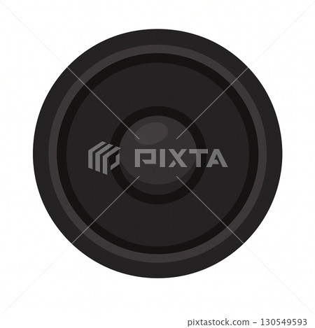 Speaker illustration | Woofer, audio equipment, acoustic icon 130549593