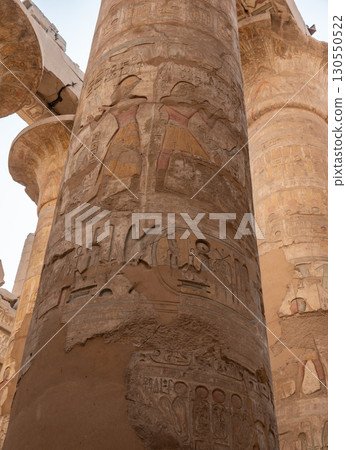 Ancient ruins of Karnak Temple in Luxor, Egypt 130550522