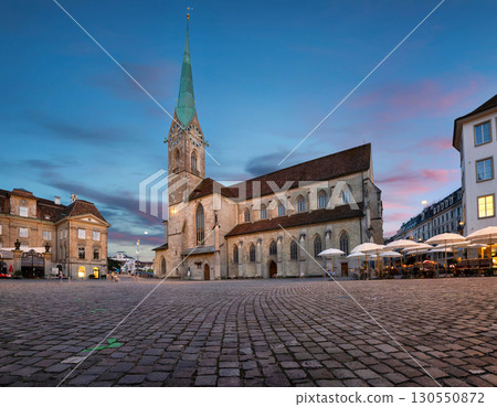 Fraumunster Church in Zurich, Switzerland Fraumunster Church in Zurich, Switzerland 130550872