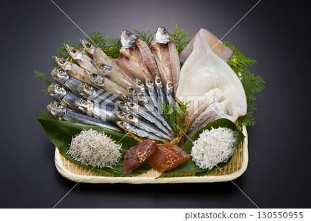 Assortment of local dried fish from Kochi Prefecture 130550955