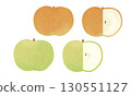 Red and green pears PNG 130551127