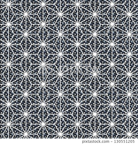 Sparkling glitter seamless pattern background material - Christmas colors and stars vector illustration - Medium black 130551205
