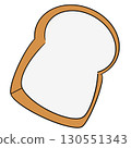 Illustration of simple bread 130551343