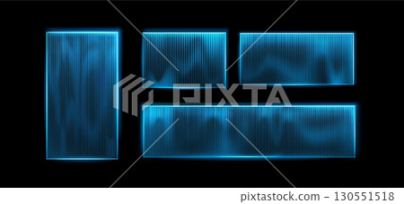 Futuristic interface elements with ribbed glass Futuristic interface elements with ribbed glass 130551518