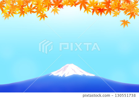富士山和秋葉,秋天圖像背景圖 富士山和秋葉,秋天圖像背景圖 130551738