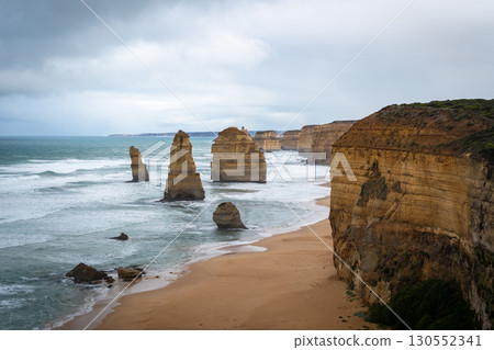 Majestic Twelve Apostles along the Great Ocean Road in Australia 130552341