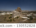 Türkiye Cappadocia Desert and Rocky Mountains Blue Sky 130552828