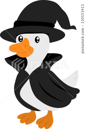 Halloween Goose Witch 130553413