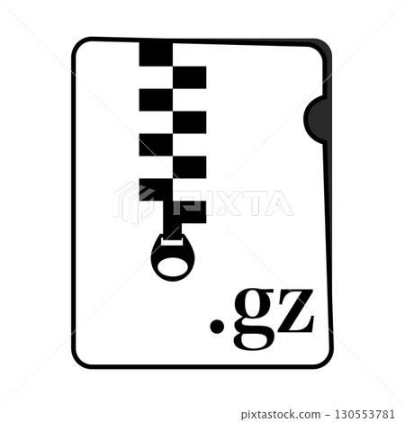 GZ檔案格式,壓縮文件,單色 GZ檔案格式,壓縮文件,單色 130553781