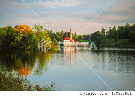 Beautiful landscape with Maltese Palace 130553991