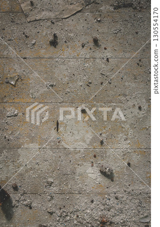 Texture of brown old dirty board. Old wooden floor. Board texture close-up. Wooden background. Vertical photo of boards. 130554170