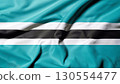 flag of botswana with juicy colors_with pleats with visible satin texture 130554477