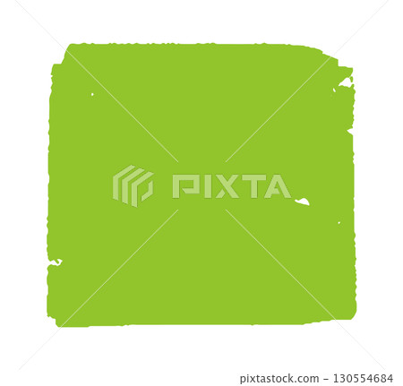 bright green square brush stroke with a rough texture. Ideal for branding, organic product packaging, and sustainable marketing visuals. bright green square brush stroke with a rough texture. Ideal for branding, organic product packaging, and sustainable marketing visuals. 130554684