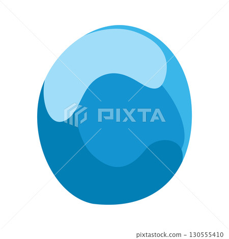 Cartoon tear drops icon. Sorrow cry streams, tear blob. Crying fluid, falling blue water drops. Isolated vector for sorrowful character weeping expression. Wet grief droplets 130555410