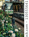 Roses and trains (Toden Arakawa Line Minowabashi Station) 130555641