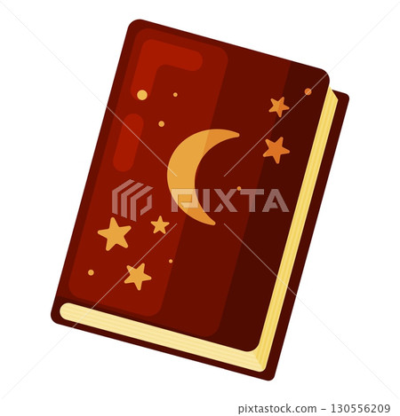 Mystical Magic Book with Moon and Stars Mystical Magic Book with Moon and Stars 130556209