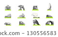 Rock and Stone Illustration Vector Set 130556583