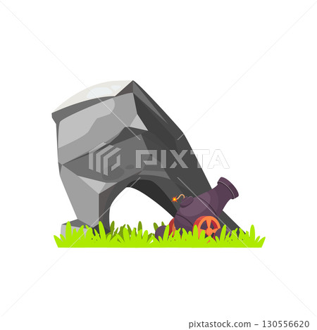 Stone with a Bomb and a Cannon 130556620
