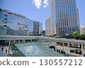 Yokohama Station, rotary in front of the west exit and streetscape, Yokohama City, Kanagawa Prefecture 130557212