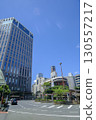Yokohama Station, rotary in front of the west exit and streetscape, Yokohama City, Kanagawa Prefecture 130557217