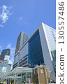 Yokohama Station, rotary in front of the west exit and streetscape, Yokohama City, Kanagawa Prefecture 130557486