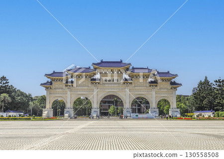 Taipei City: Liberty Square Gate (Main Gate) located on the west side of the National Chiang Kai-shek Memorial Hall 130558508