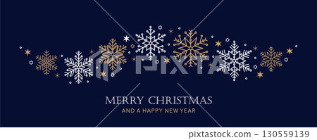 snowflakes and stars border christmas card vector illustration snowflakes and stars border christmas card vector illustration 130559139