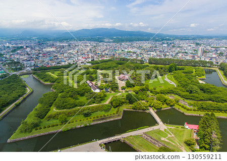 [Hokkaido_Hakodate_Goryokaku] View from the tower July 130559211
