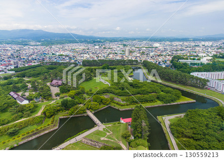 [北海道_函館_五棱郭] 七月塔上眺望 130559213